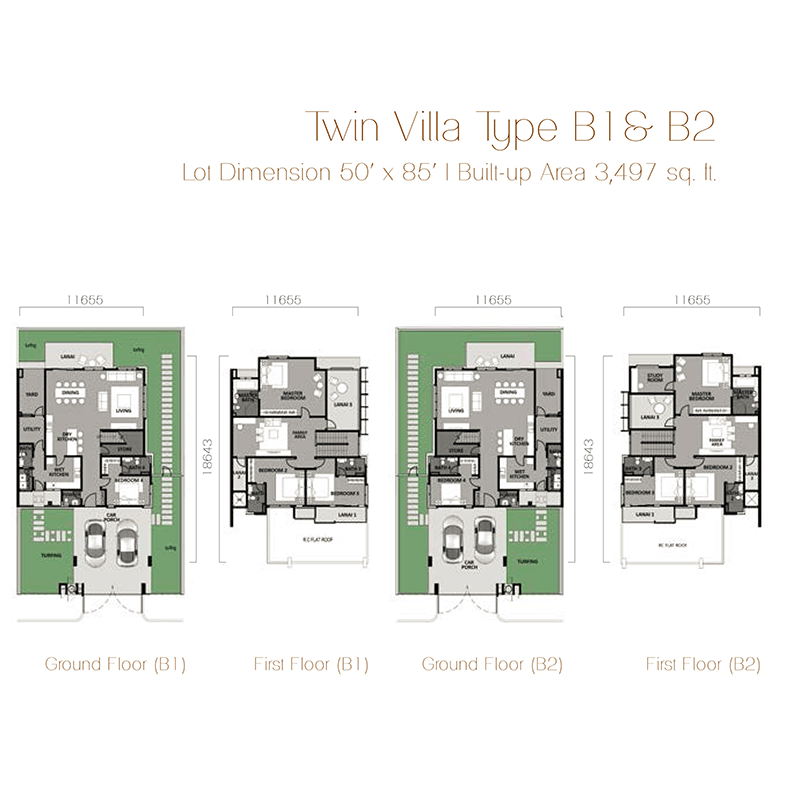 Twin Villa Type B1 & B2